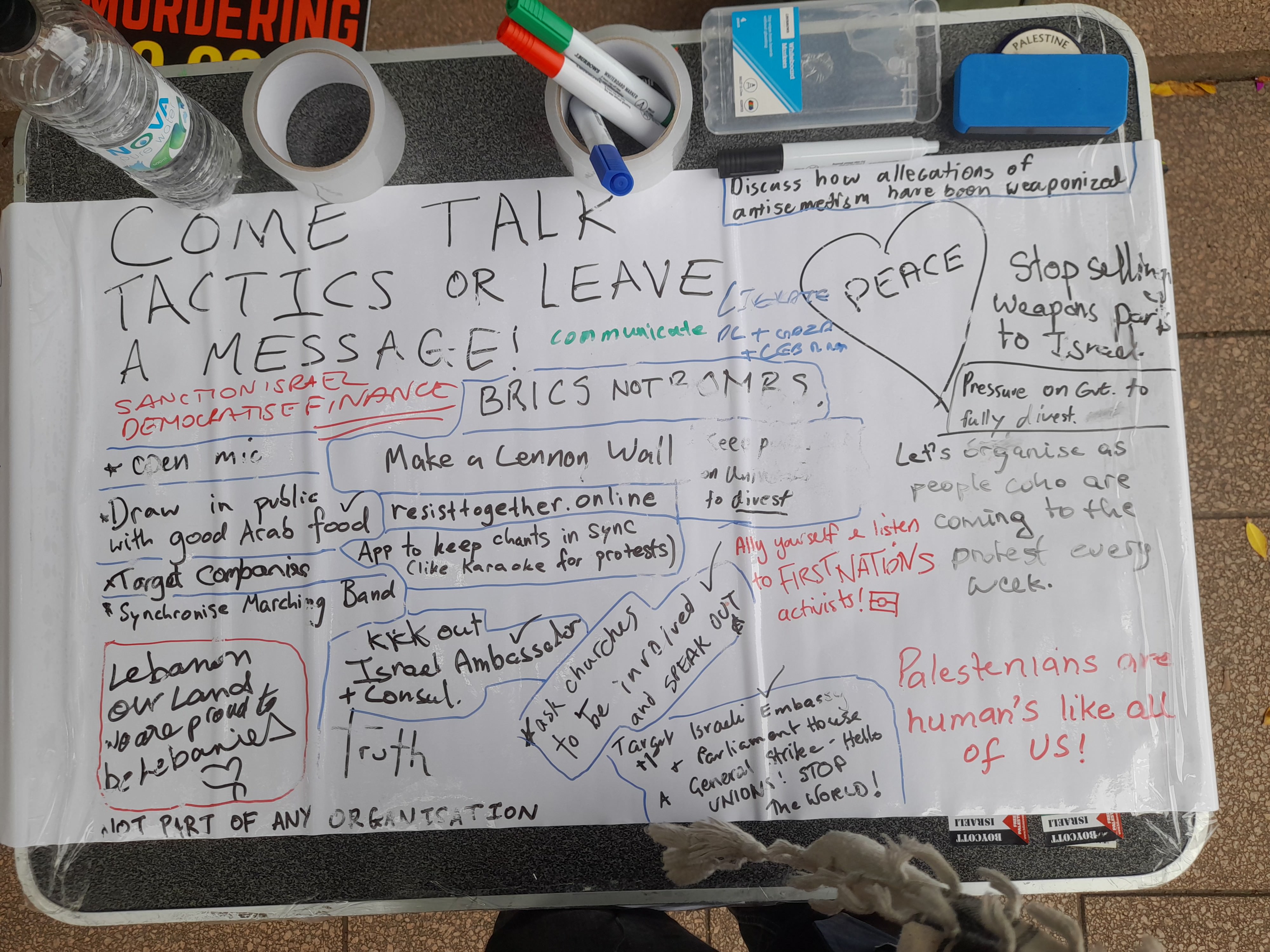 communityWhiteboard_03_NOV_24 jpg picture with various community notes